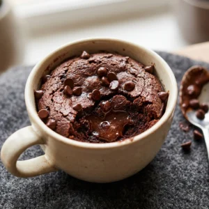 Fudgy Chocolate Mug Brownie | Easy Single Serve Dessert Recipe