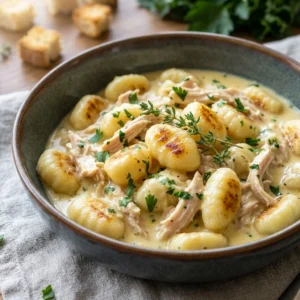 Creamy Chicken Gnocchi Recipe | Easy One Pot Comfort Food Dinner