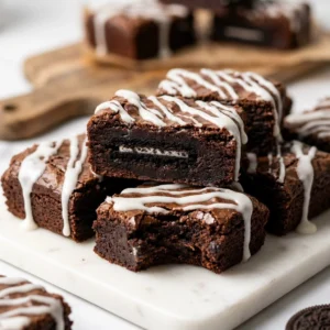Indulge in Delicious Oreo Truffle Brownies | Easy Oreo Dessert Recipe