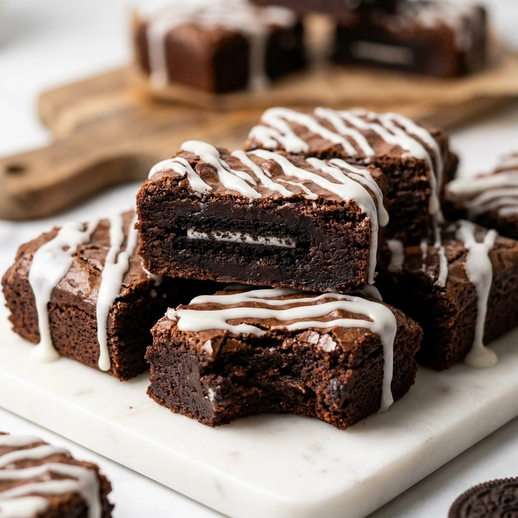 Indulge in Delicious Oreo Truffle Brownies | Easy Oreo Dessert Recipe