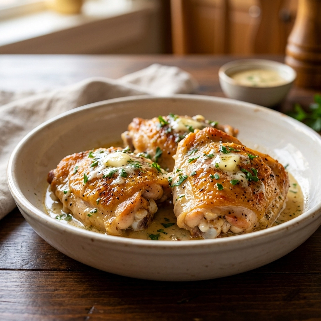 Delicious Garlic Butter Chicken Thighs Recipe | Easy One Pan Dinner Ideas