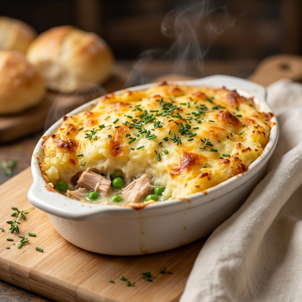 Cozy and Creamy Chicken Shepherd’s Pie | Easy Family Dinner Comfort Food