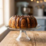 The Best Pumpkin Chocolate Chip Bundt Cake with Chocolate Ganache | Fall Dessert Ideas
