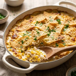 Creamy Street Corn Chicken Casserole | Easy Family Dinner Recipe