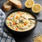 Avgolemono — Greek Lemon Chicken Soup | Creamy Healthy Comfort Food Recipe