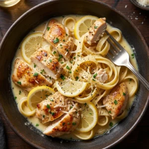 Creamy Lemon Chicken Pasta Recipe for Dinner | Easy Lemon Garlic Pasta
