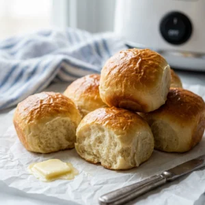 No-Knead Slow Cooker Dinner Rolls: The Easiest Homemade Yeast Rolls | Crockpot Rolls