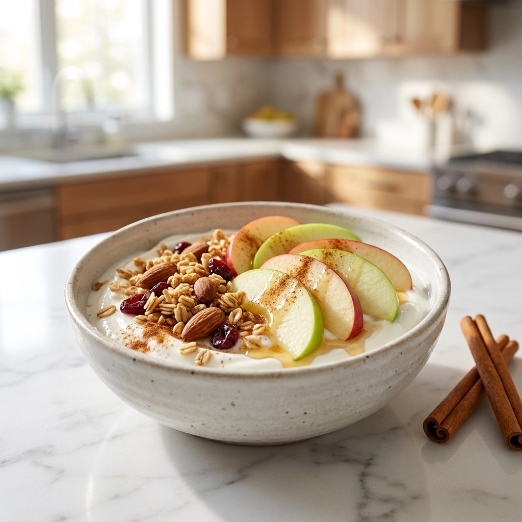 Apple Cinnamon Protein Yogurt Bowl: The Ultimate Healthy Breakfast | High Protein Bowl
