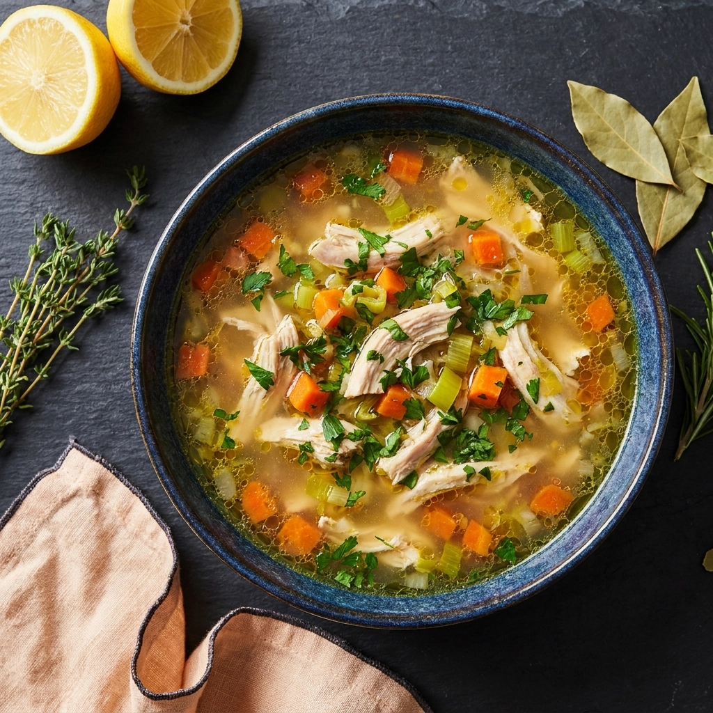 Low Carb Keto Chicken Soup for Cold Days | Easy Keto Comfort Food Recipe
