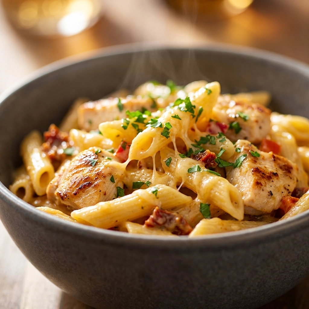 Slow Cooker Cheesy Chicken Penne: The Ultimate Cozy Comfort Meal | Easy Crockpot Pasta