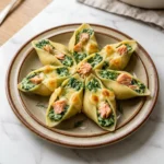 Creamy Spinach Salmon Stuffed Shells | Easy Gourmet Seafood Pasta Dinner