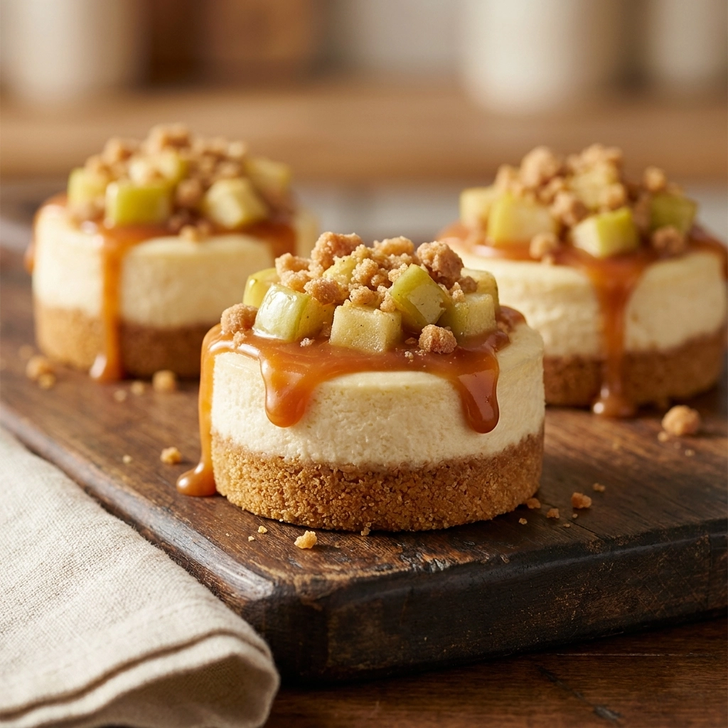 Mini Caramel Apple Cheesecake Bites: Irresistible Treats for Cozy Gatherings | Fall Desserts