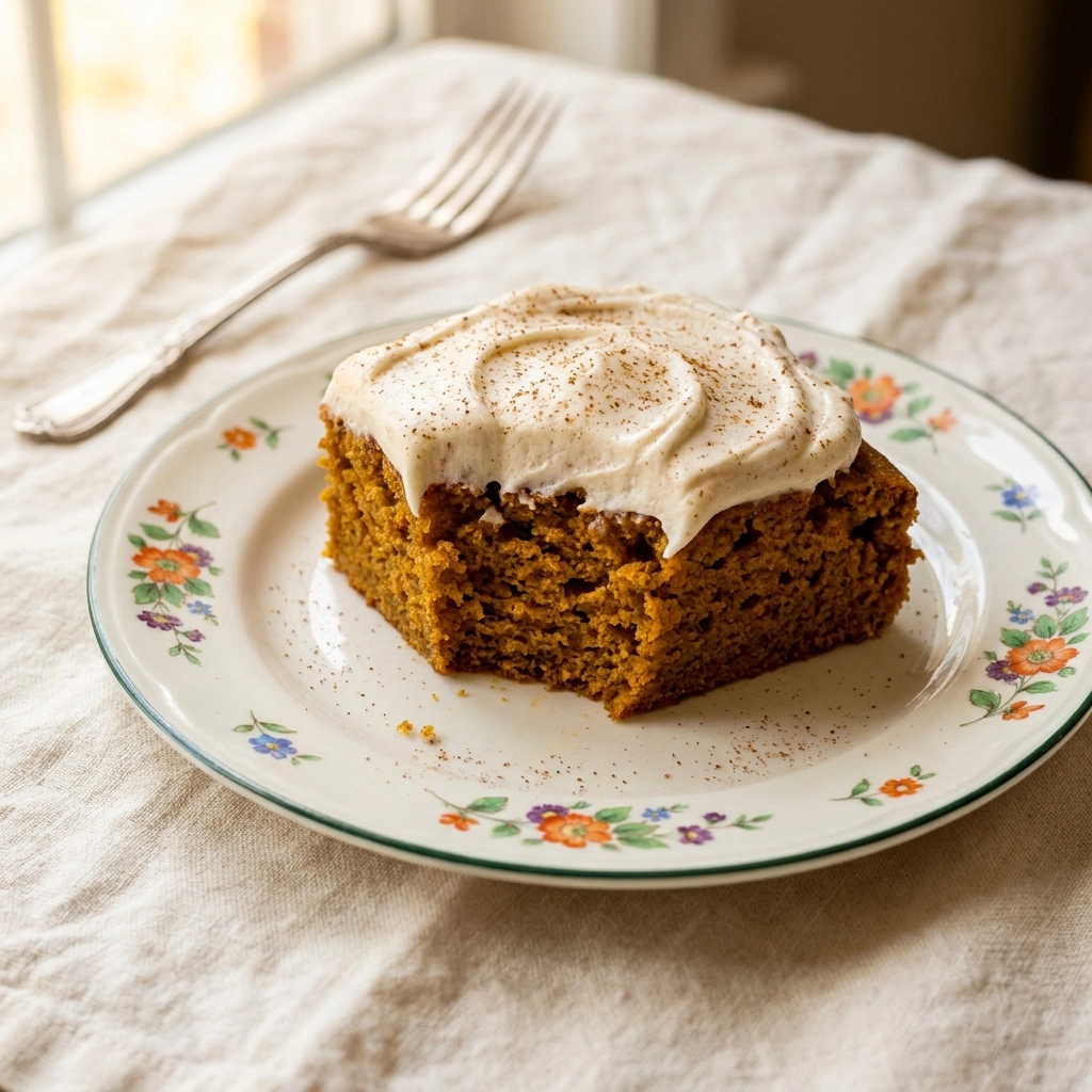 Soft Vegan Pumpkin Cake with Pumpkin Spice Buttercream Frosting | Best Fall Vegan Cake
