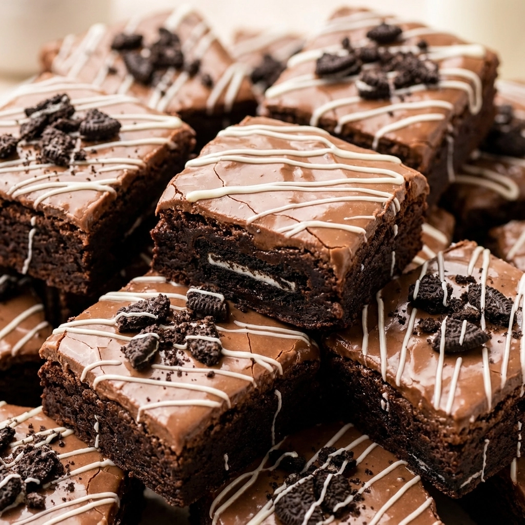 Indulge in Delicious Oreo Truffle Brownies | Easy Oreo Dessert Recipe