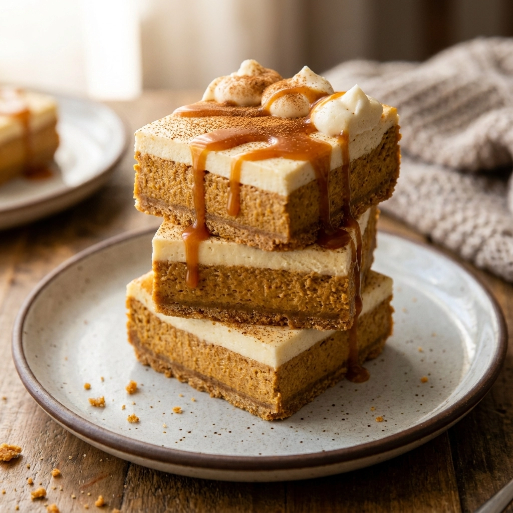 Creamy Pumpkin Spice Cheesecake Bars: Ultimate Autumn Treat | Easy Fall Dessert