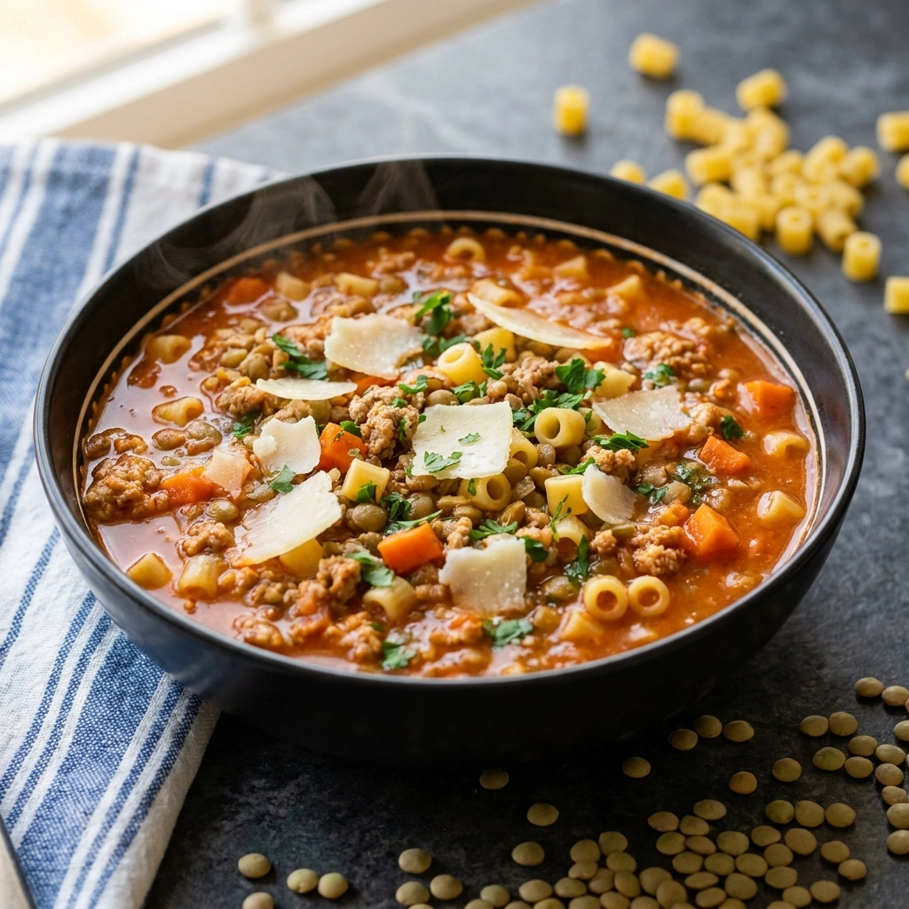 Hearty Turkey Lentil Soup: A Cozy Kitchen Adventure | Easy Healthy Dinner Idea