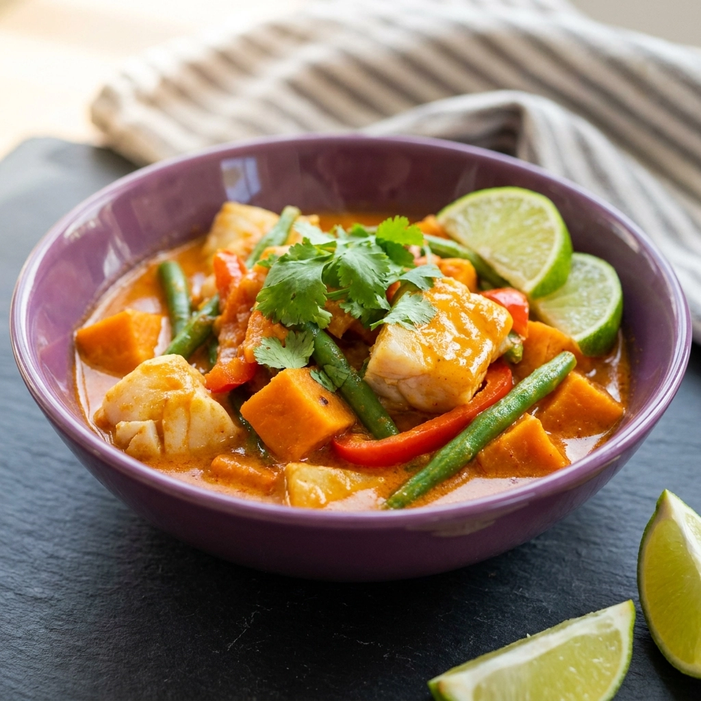 Easy Thai Red Fish Curry | Quick Healthy Weeknight Seafood Dinner