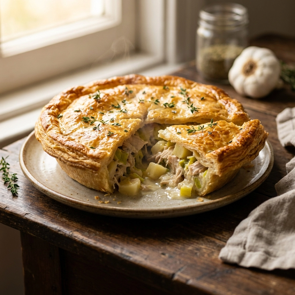 Simple and Delicious Chicken and Leek Pie Recipe | Easy Comfort Food Dinner