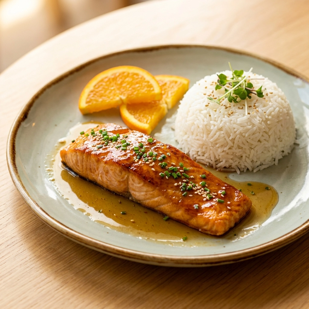 Orange Teriyaki Salmon: A Fusion of Zesty Citrus and Umami | Easy Healthy Dinner