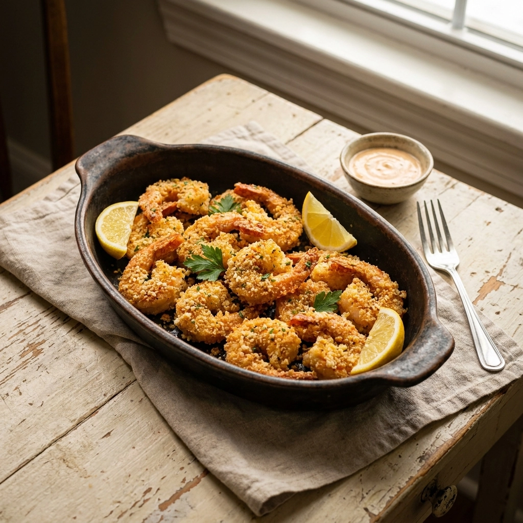 Air Fryer Garlic Parmesan Shrimp Recipe | Easy Low Carb Seafood Appetizer