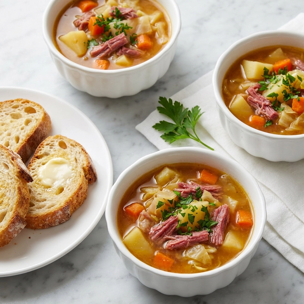 Slow Cooker Corned Beef and Cabbage Soup | Easy Crock Pot Comfort Meal