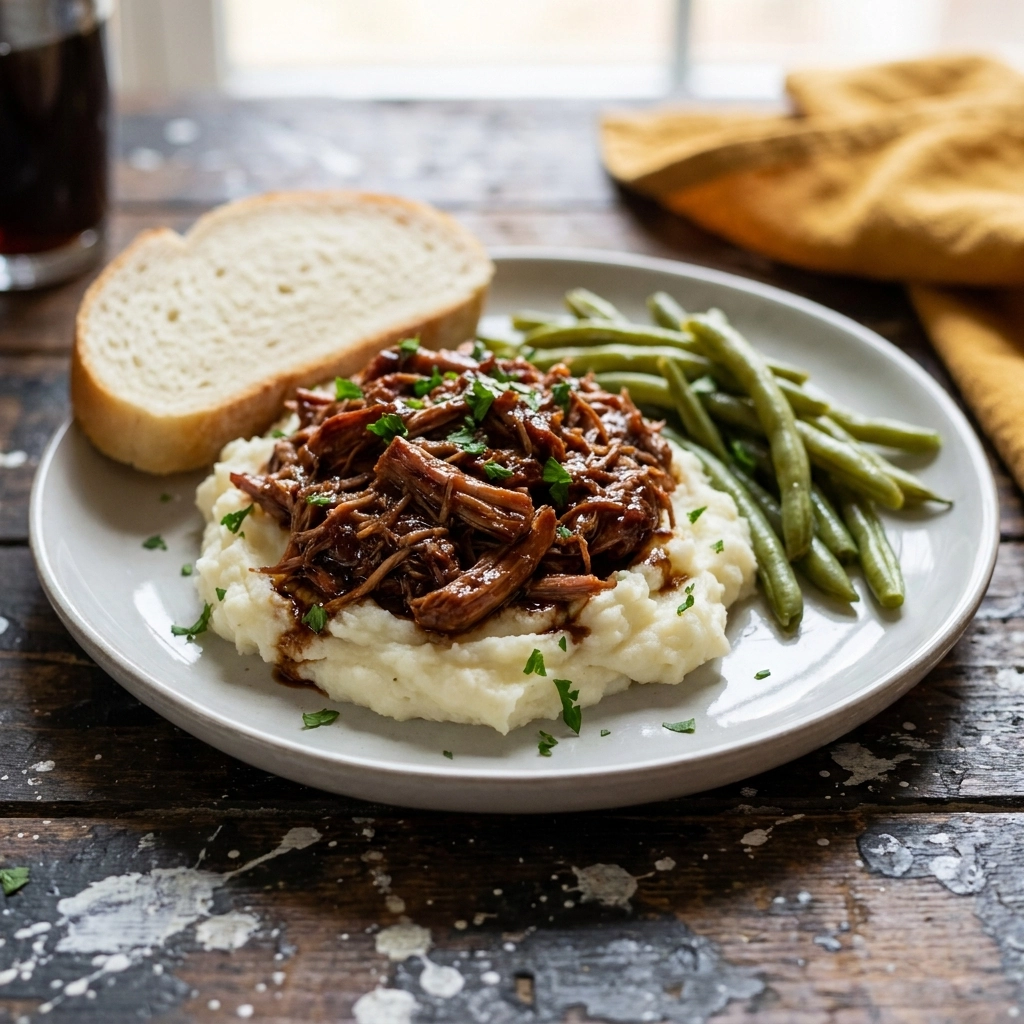 Slow Cooker Pork Loin Roast with Balsamic Glaze | Easy Crockpot Pork Roast Dinner