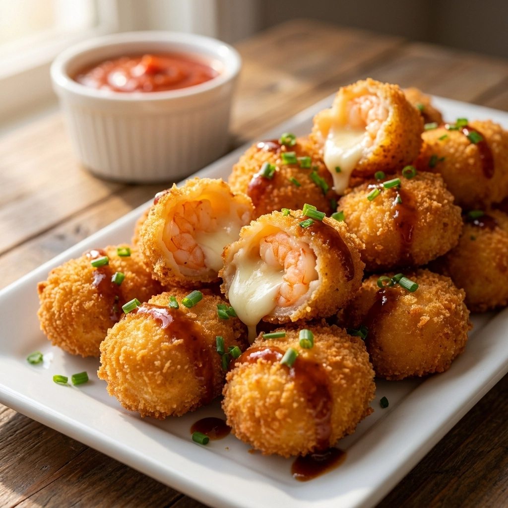 Crispy Shrimp Cheese Stuffed Bites | Easy Seafood Appetizer Recipe