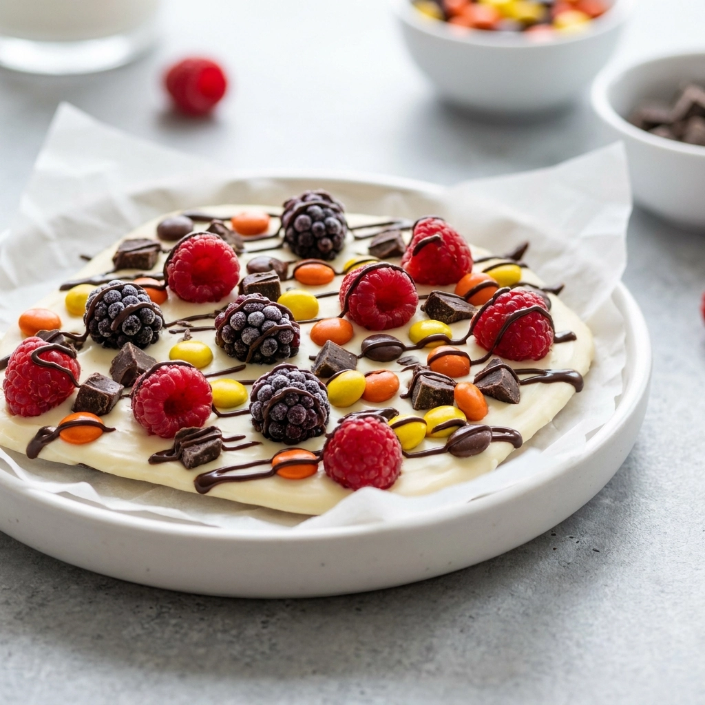 Irresistible Savory Halloween White Chocolate Candy Bark | Easy Spooky Dessert Treat