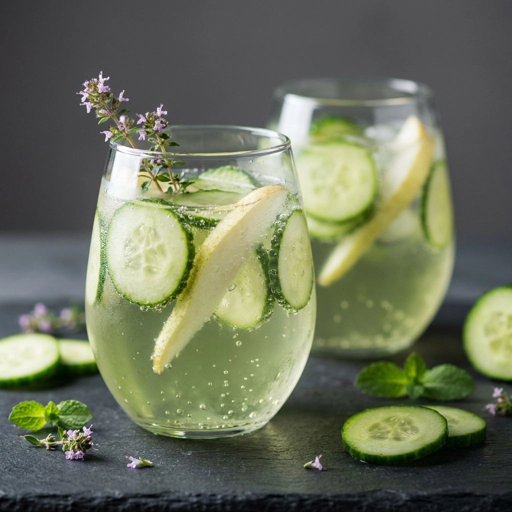 Pear Cucumber Slim Drink: The Ultimate Refreshing Glow-Up Sip | Detox Drink Recipe