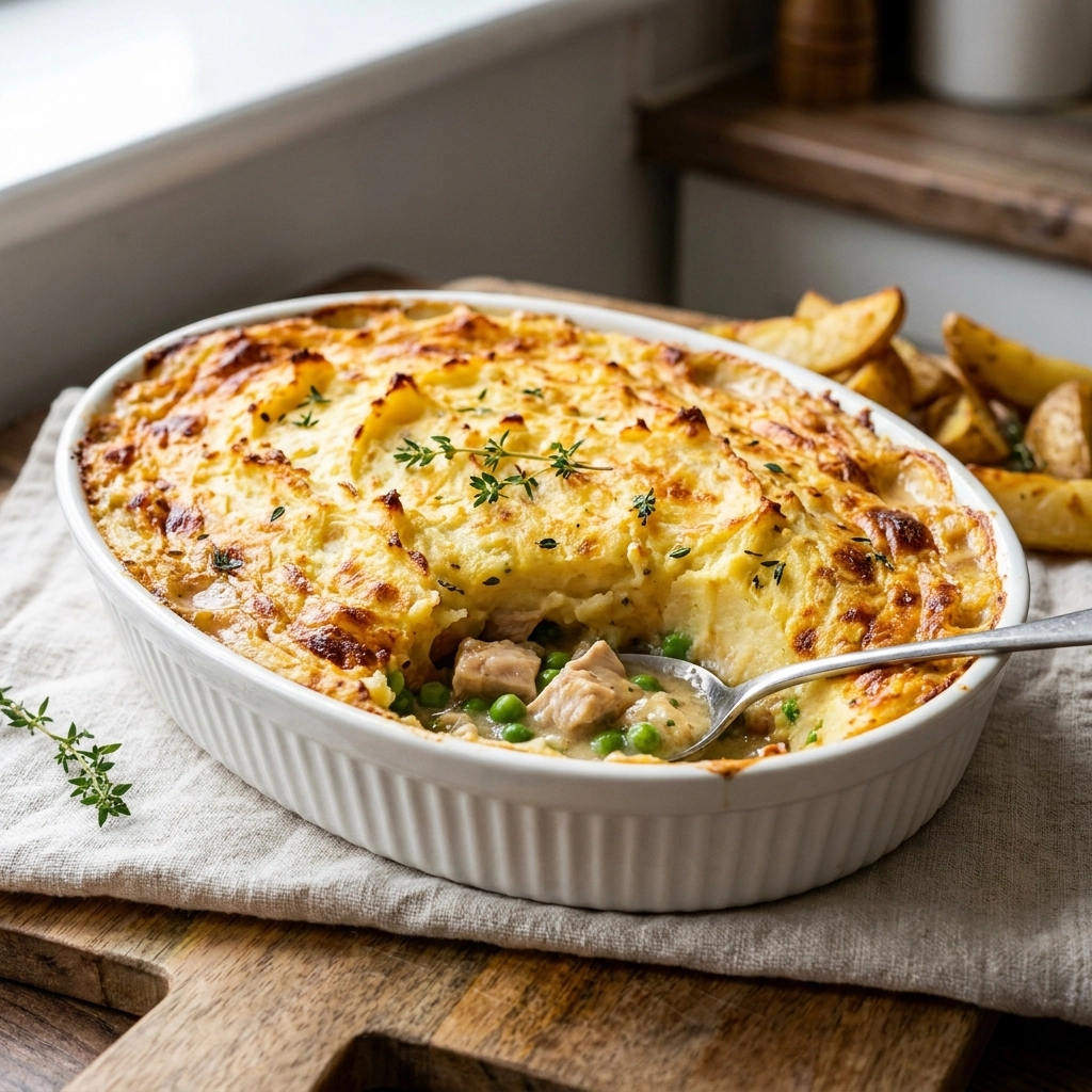Cozy and Creamy Chicken Shepherd’s Pie | Easy Family Dinner Comfort Food