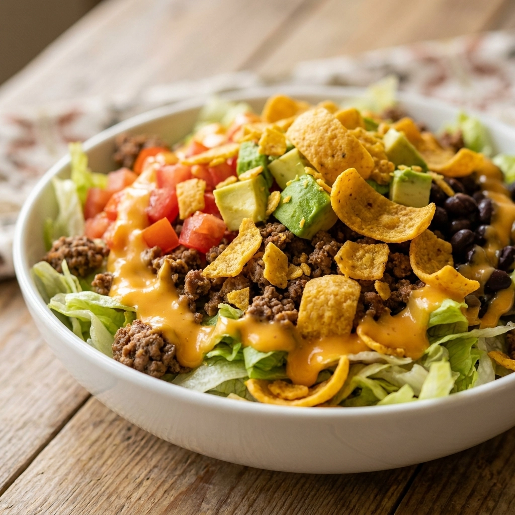 Irresistible Frito Taco Salad Recipe for Any Occasion | Easy Mexican Dinner Idea
