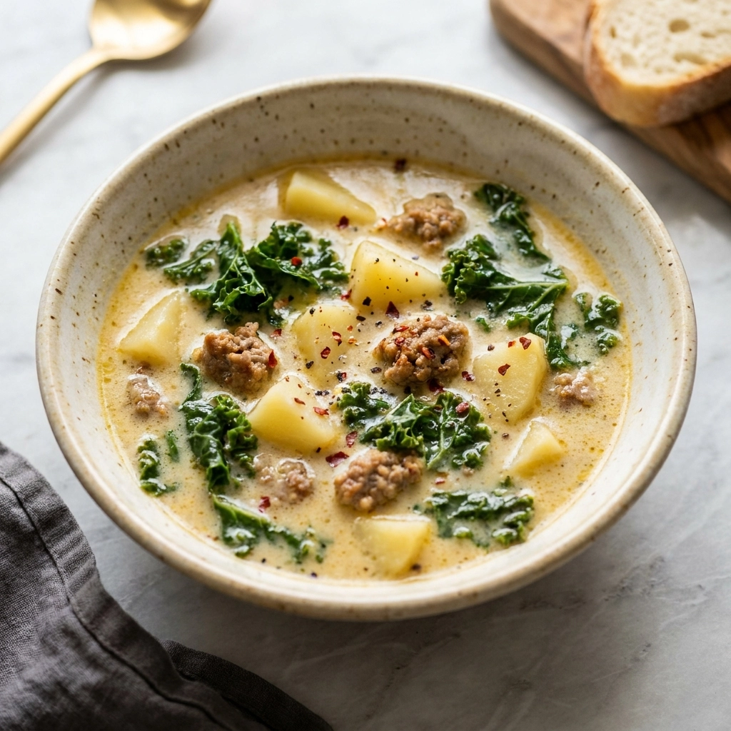 Healthy Zuppa Toscana Soup | Easy Low Calorie Italian Soup Recipe