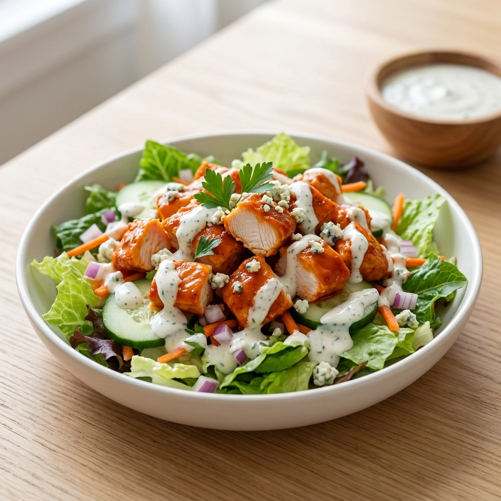Easy Buffalo Chicken Salad with a Zesty Twist | Healthy High Protein Lunch Idea