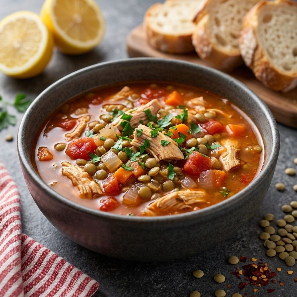 Hearty Chicken Lentil Soup for Cold Evenings | Healthy Winter Soup Recipes
