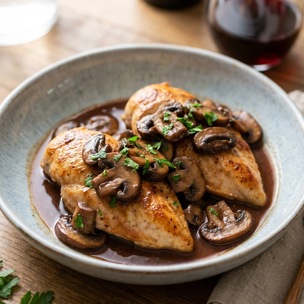 Slow Cooker Chicken Marsala With Rich Savory Sauce | Easy Comfort Food Dinner