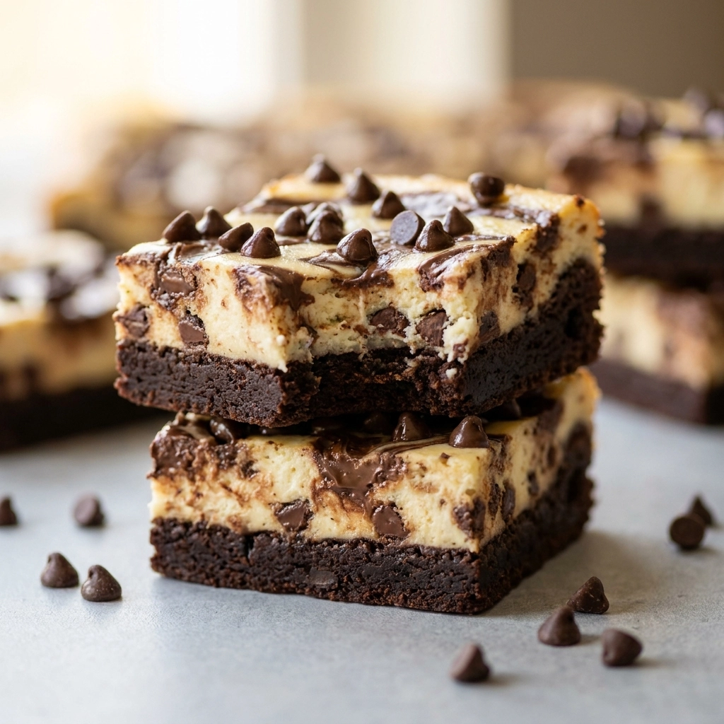 Creamy Chocolate Chip Cheesecake Bars | Easy Dessert Recipe for Parties