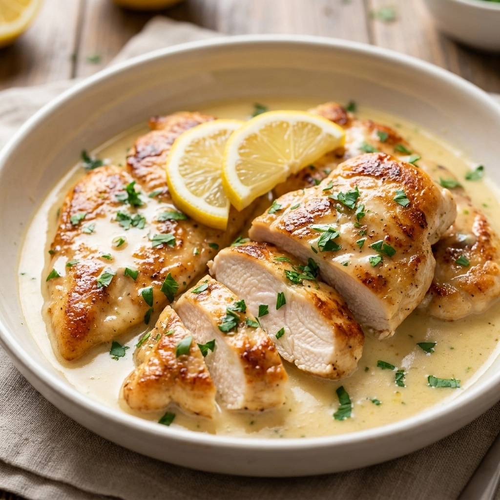 Creamy Lemon Chicken Recipe for a Delightful Dinner | Easy Lemon Chicken Breast