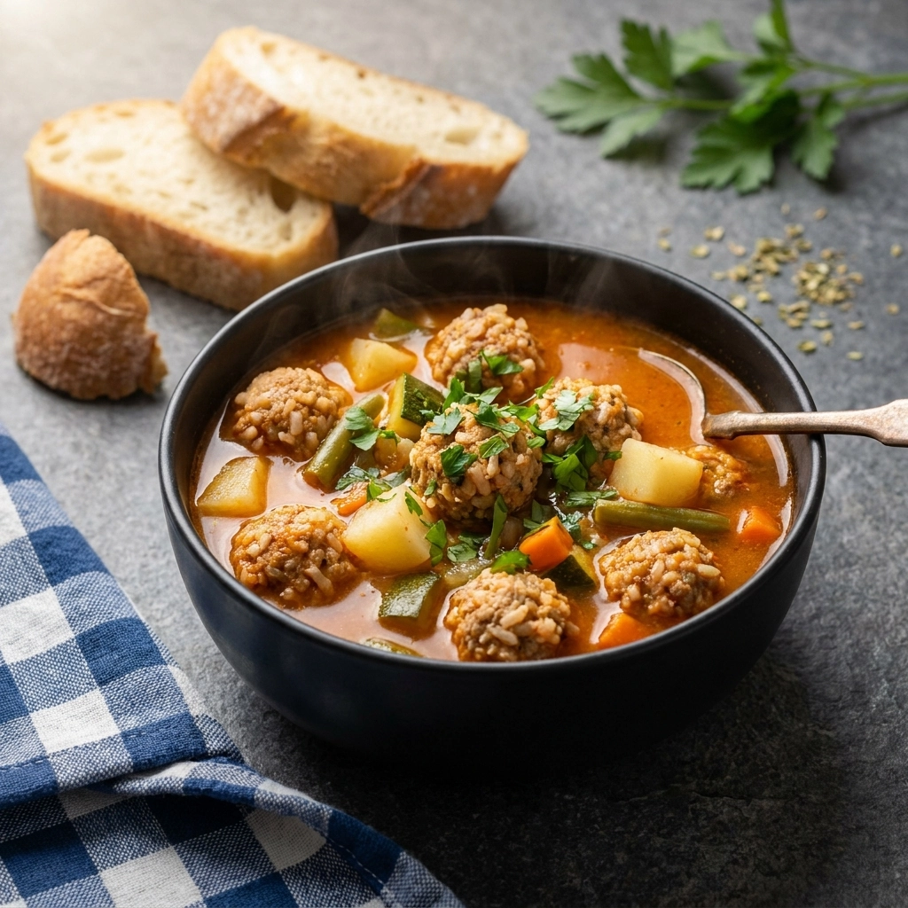 Warm and Hearty Albondigas Soup (Mexican Meatball Soup) | Easy Mexican Comfort Food