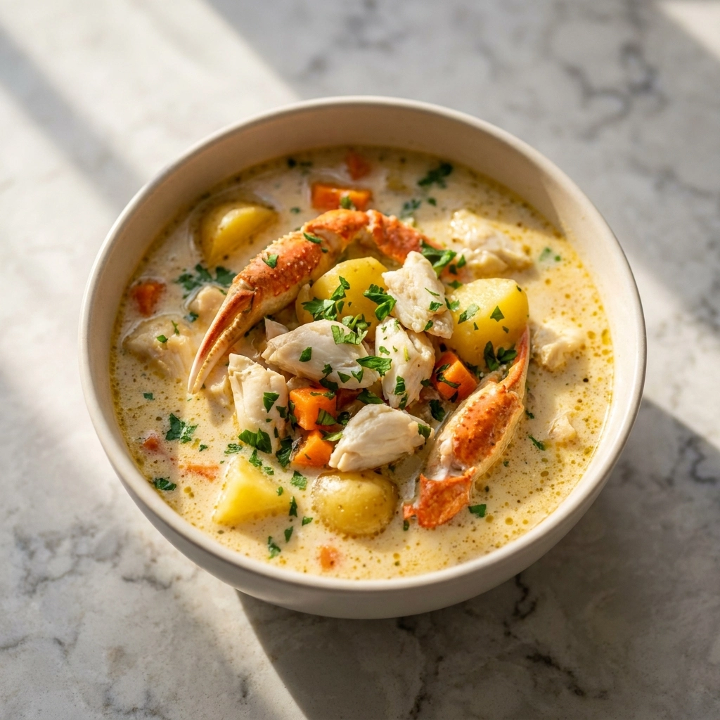 Creamy Crab Stew: A Rich and Savory Seafood Classic | Easy Crab Bisque Recipe