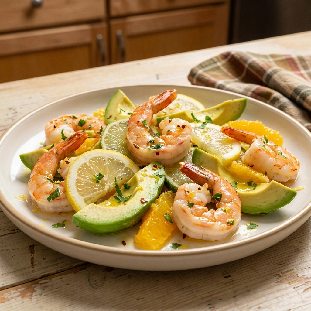 Easy Shrimp & Avocado Citrus Salad Recipe | Healthy Summer Seafood Lunch