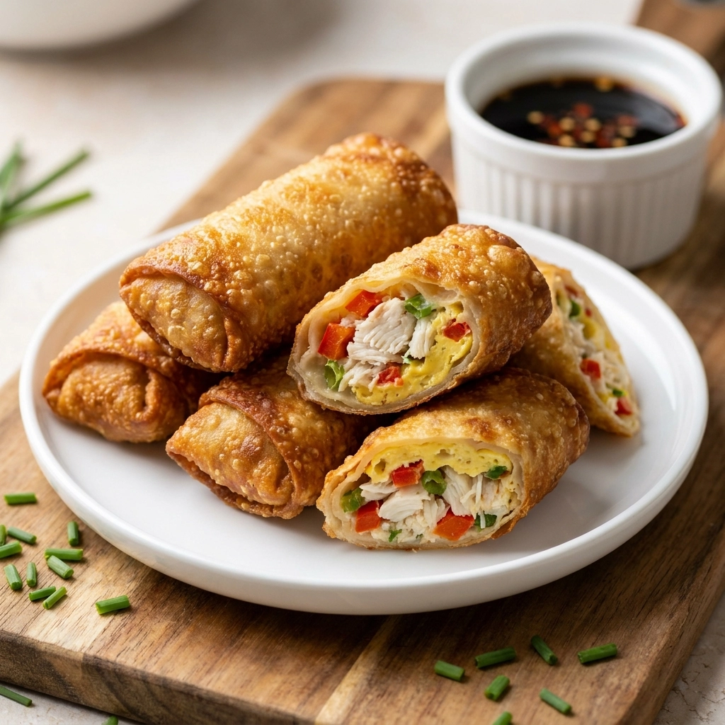 Crispy Crab Rangoon Egg Rolls | Easy Chinese Appetizer Recipe