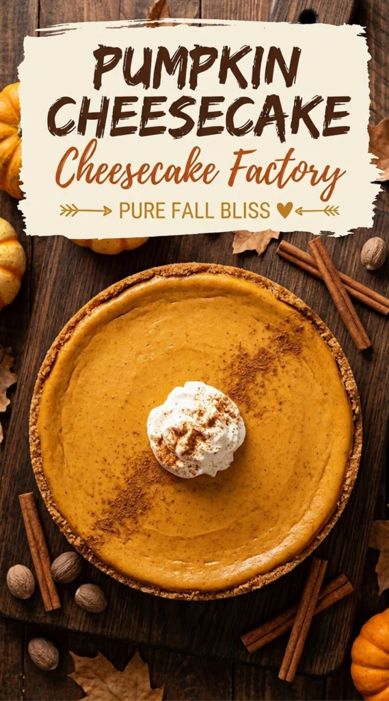 A slice of creamy pumpkin cheesecake with a graham cracker crust and whipped cream topping on a white plate.