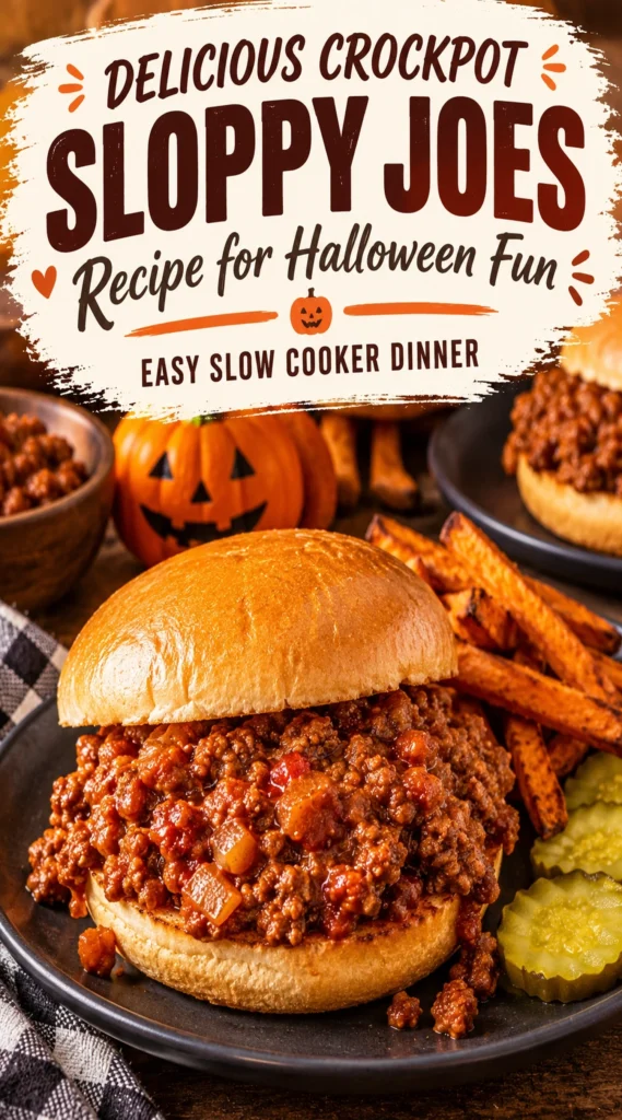 Two toasted buns filled with hearty ground beef in a savory tomato sauce, served on a white platter.