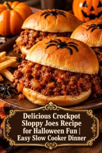 Two open-faced sloppy joe sandwiches with savory ground beef on toasted buns, served on a plate with side fries.