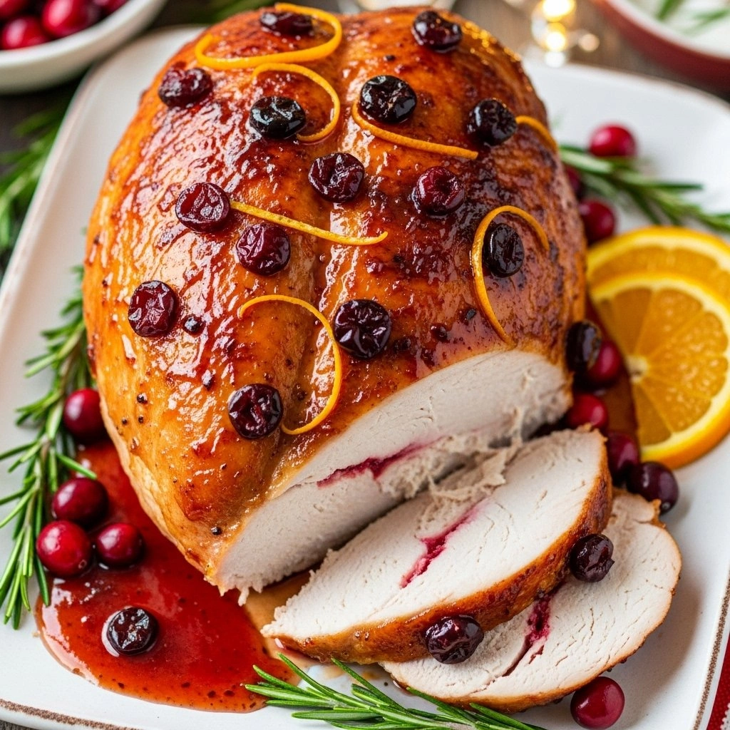 Unforgettable Perfect Cranberry Orange Glazed Turkey Breast recipe