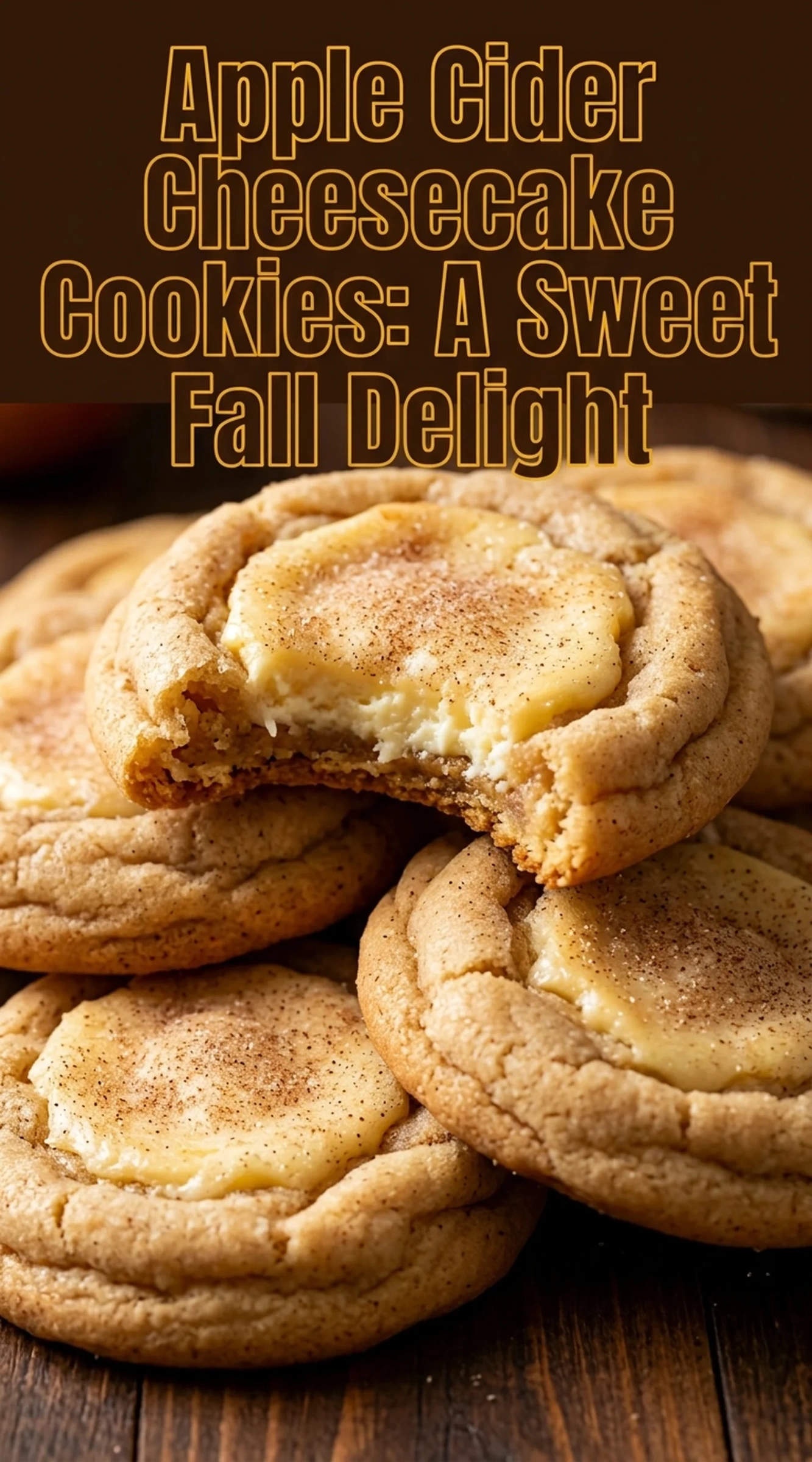 Apple Cider Cheesecake Cookies: A Sweet Fall Delight | Easy Autumn Dessert Recipes recipe
