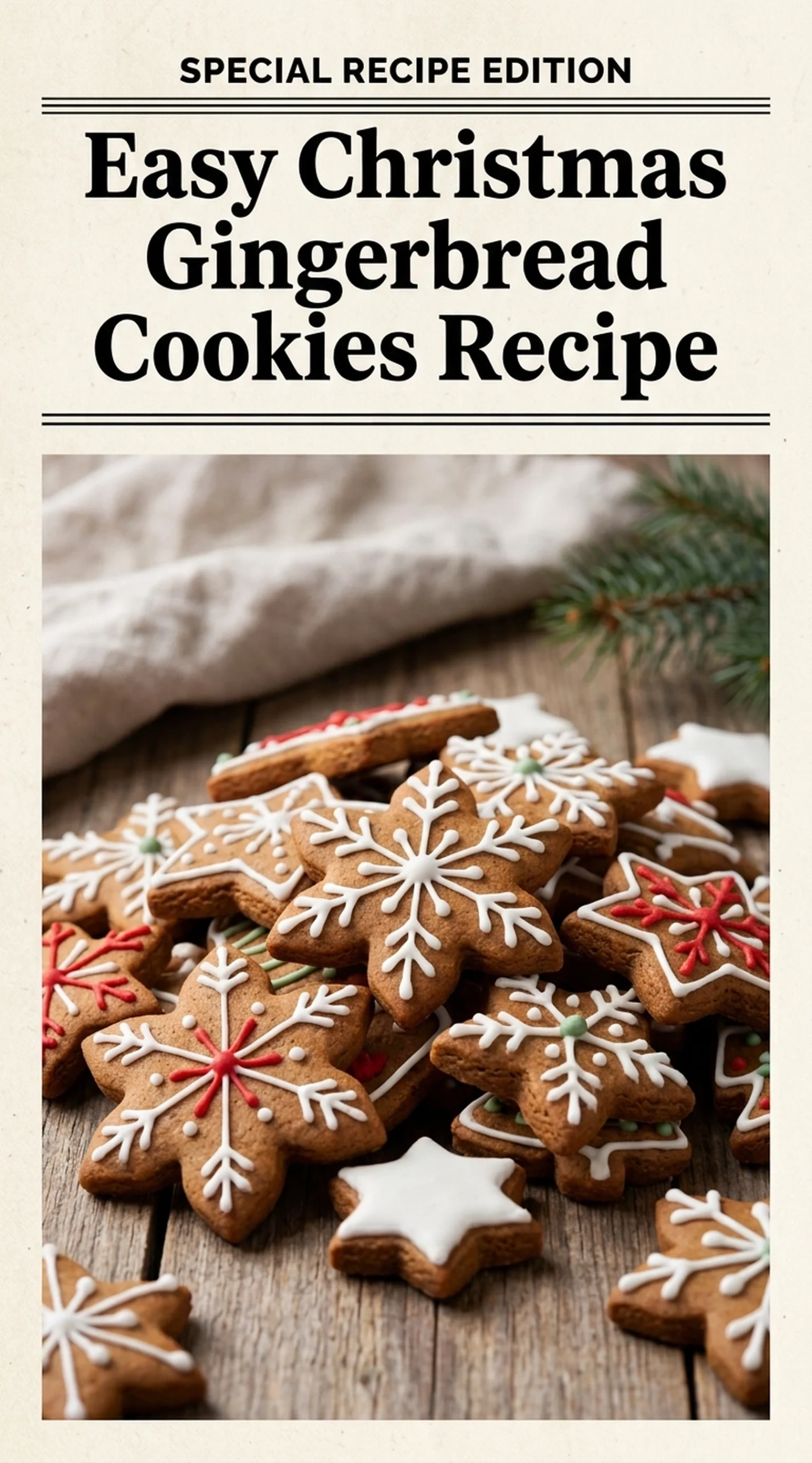 Easy Christmas Gingerbread Cookies Recipe | Best Soft Gingerbread Man Cookies recipe