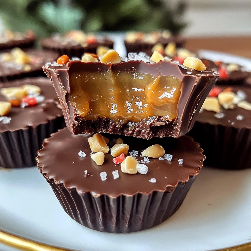 Irresistible Christmas Chocolate Caramel Cups Recipe recipe