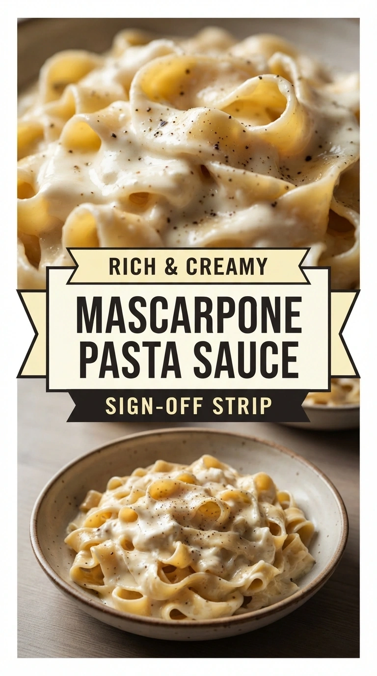 Creamy Mascarpone Pasta Sauce | Easy Italian White Sauce Recipe recipe
