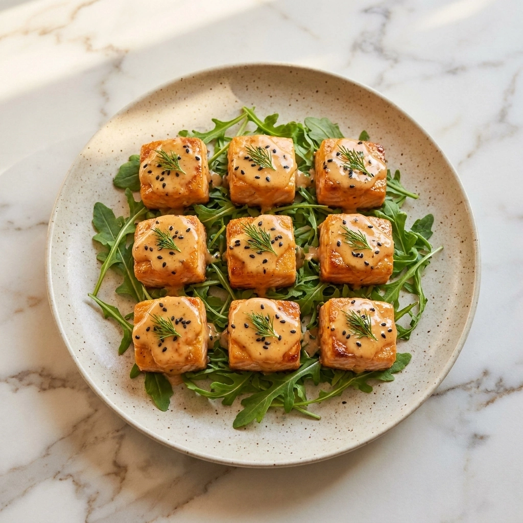 Crispy Bang Bang Salmon Bites | Easy Spicy Seafood Appetizer Recipe recipe